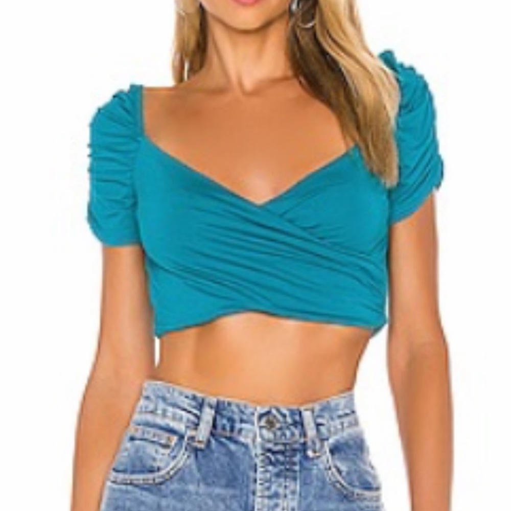 Superdown Tabby Rouched top